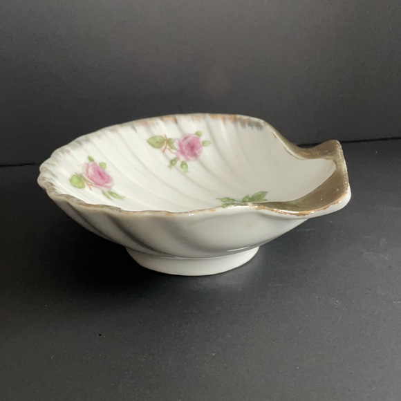 Vintage Berkshire China Occupied Japan Porcelain Shell Shaped Trinket Dish - Picture 4 of 6